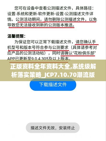 正版資料全年資料大全,系統(tǒng)級解析落實策略_JCP7.10.70潮流版