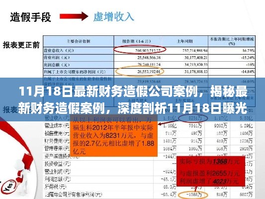 揭秘最新財務造假案例，深度剖析企業(yè)財務欺詐行為曝光紀實（11月18日最新）