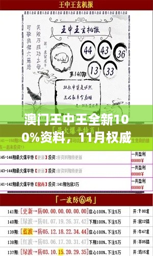 澳門王中王全新100%資料，11月權(quán)威解析現(xiàn)象_PTP5.72.33互聯(lián)網(wǎng)版本