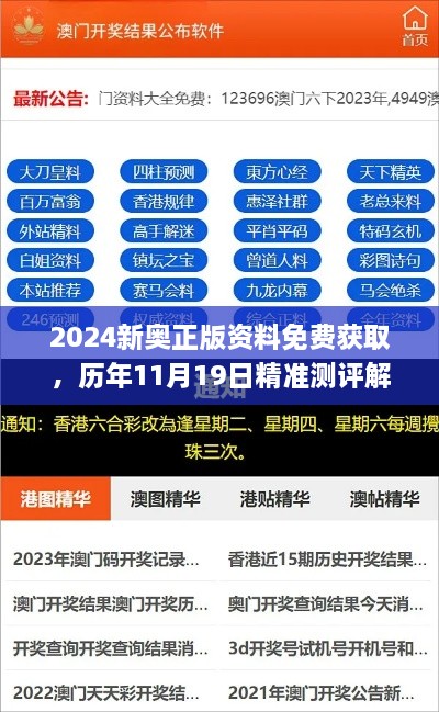 2024新奧正版資料免費(fèi)獲取，歷年11月19日精準(zhǔn)測(cè)評(píng)解答及計(jì)劃_XTZ5.75.93藍(lán)球版