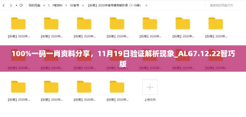 100%一碼一肖資料分享，11月19日驗(yàn)證解析現(xiàn)象_ALG7.12.22智巧版