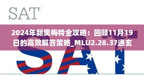 2024年新奧梅特全攻略：回顧11月19日的高效解答策略_MLU2.28.37通玄境