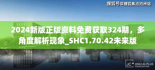 2024新版正版資料免費獲取324期，多角度解析現(xiàn)象_SHC1.70.42未來版