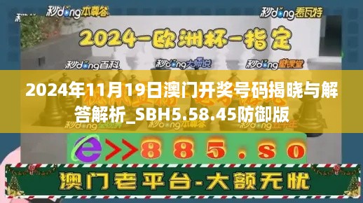 2024年11月19日澳門(mén)開(kāi)獎(jiǎng)號(hào)碼揭曉與解答解析_SBH5.58.45防御版