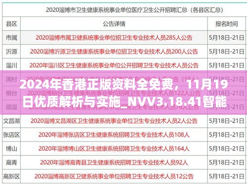 2024年香港正版資料全免費，11月19日優(yōu)質(zhì)解析與實施_NVV3.18.41智能共享版