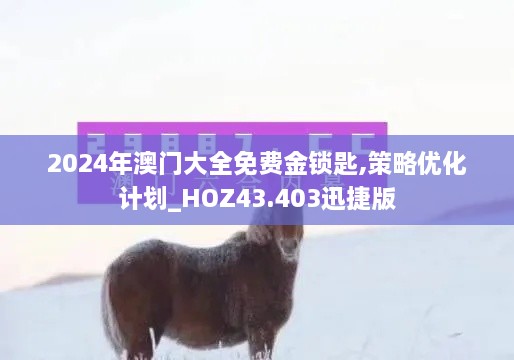 2024年澳門大全免費(fèi)金鎖匙,策略優(yōu)化計(jì)劃_HOZ43.403迅捷版