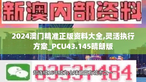 2024澳門精準(zhǔn)正版資料大全,靈活執(zhí)行方案_PCU43.145晴朗版