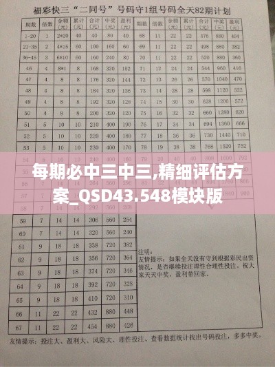 每期必中三中三,精細(xì)評估方案_QSD43.548模塊版