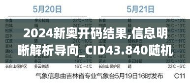 2024新奧開碼結果,信息明晰解析導向_CID43.840隨機版