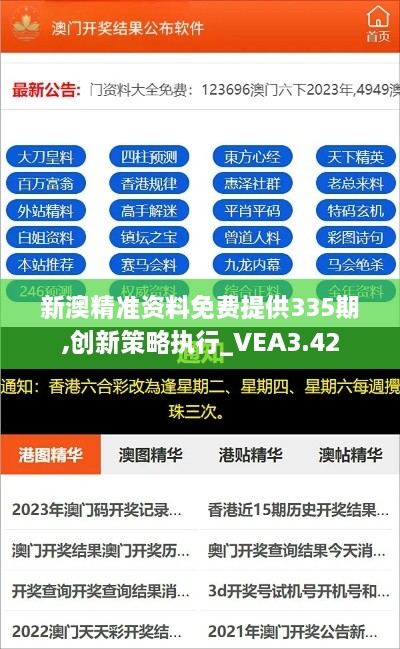 新澳精準(zhǔn)資料免費提供335期,創(chuàng)新策略執(zhí)行_VEA3.42