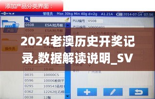 2024老澳歷史開獎記錄,數據解讀說明_SVA8.12