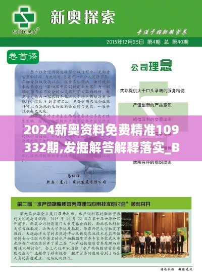 2024新奧資料免費精準(zhǔn)109332期,發(fā)掘解答解釋落實_BSG2.52