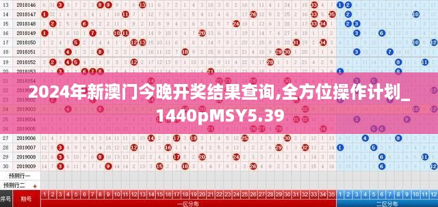 2024年新澳門今晚開獎結果查詢,全方位操作計劃_1440pMSY5.39