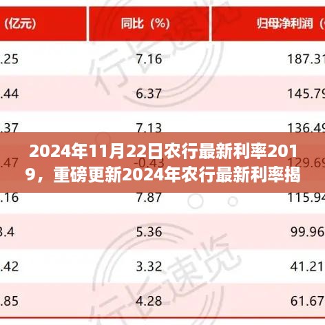 揭秘2024年農(nóng)行最新利率，理財(cái)規(guī)劃新篇章開啟！