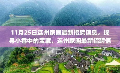 連州家園最新招聘，小巷寶藏與獨特小店的交織故事