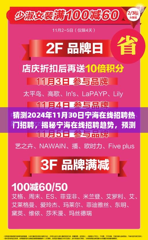 猜測2024年11月30日寧海在線招聘熱門招聘，揭秘寧海在線招聘趨勢，預測2024年熱門職位與人才需求