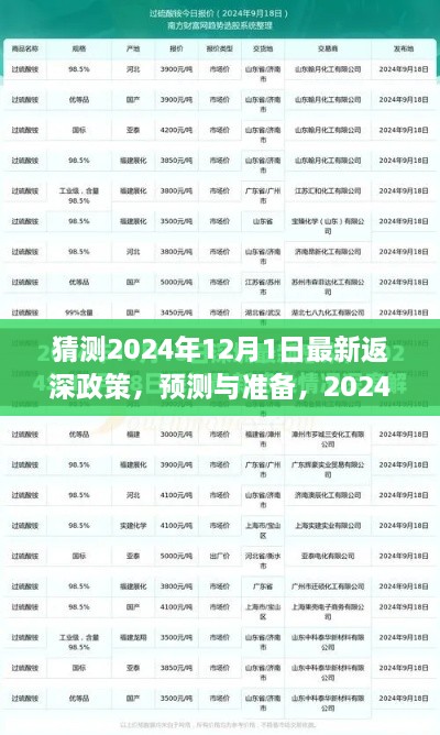 2024年返深政策最新預(yù)測(cè)與準(zhǔn)備指南，步驟詳解及猜測(cè)