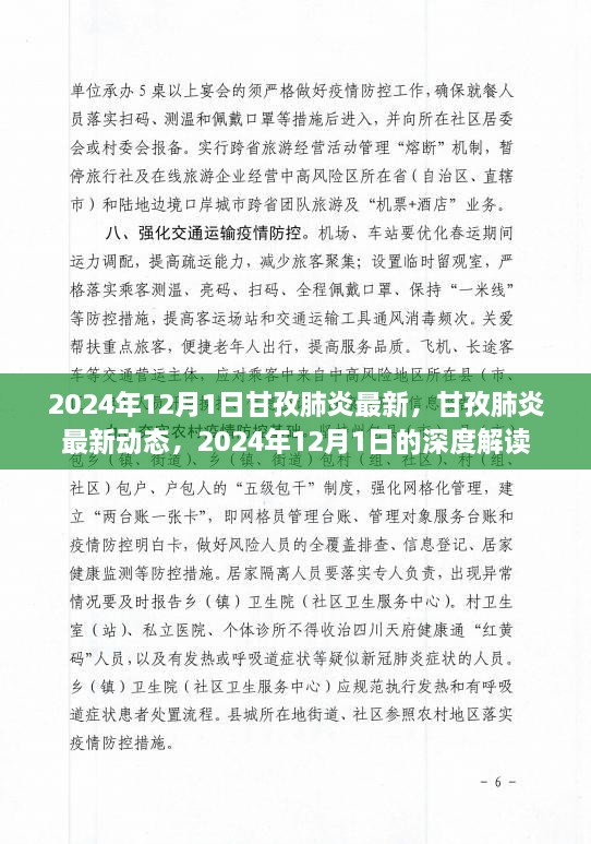 2024年甘孜肺炎最新動態(tài)深度解讀，肺炎疫情最新進展與防控措施