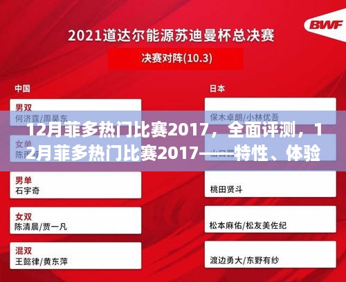 全面評測，菲多熱門比賽2017——特性、體驗、競爭分析與用戶群體深度剖析