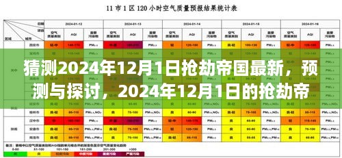 個(gè)人觀點(diǎn)分析，預(yù)測與探討2024年12月1日搶劫帝國的新動態(tài)及展望