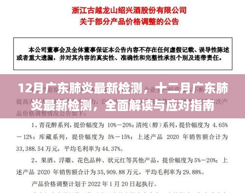 12月廣東肺炎最新檢測，十二月廣東肺炎最新檢測，全面解讀與應(yīng)對指南