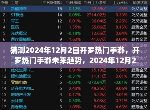 2024年12月2日開羅手游趨勢(shì)預(yù)測(cè)，熱門手游及未來走向猜想