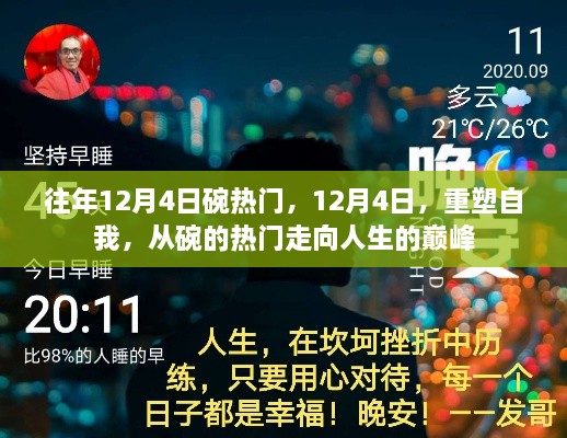 12月4日，從碗的熱門走向人生巔峰，重塑自我之旅