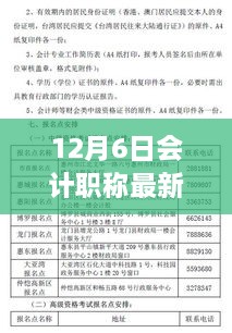 12月6日會計職稱最新報名時間，關(guān)于會計職稱考試最新報名信息，12月6日報名正式啟動的文章