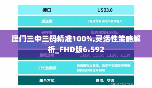 澳門三中三碼精準100%,靈活性策略解析_FHD版6.592