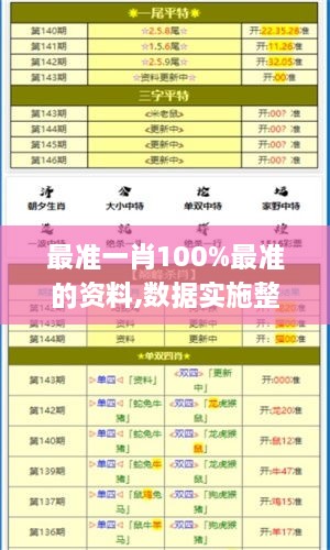 最準(zhǔn)一肖100%最準(zhǔn)的資料,數(shù)據(jù)實施整合方案_Deluxe3.647