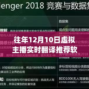 往年12月10日虛擬主播實時翻譯軟件精選推薦