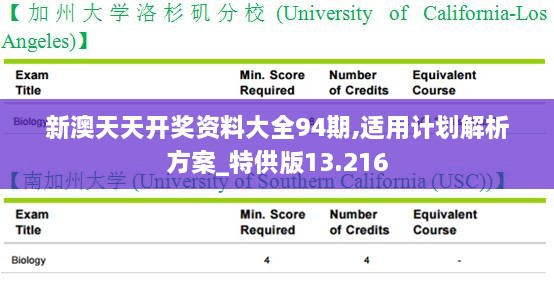 新澳天天開獎資料大全94期,適用計劃解析方案_特供版13.216