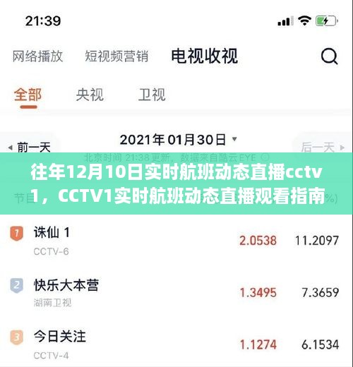 CCTV1實(shí)時(shí)航班動(dòng)態(tài)直播指南，輕松追蹤航班動(dòng)態(tài)，初學(xué)者友好教程