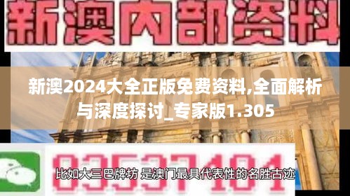 新澳2024大全正版免費(fèi)資料,全面解析與深度探討_專家版1.305