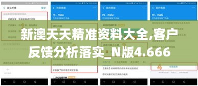 新澳天天精準(zhǔn)資料大全,客戶反饋分析落實_N版4.666