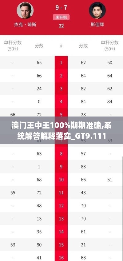 澳門(mén)王中王100%期期準(zhǔn)確,系統(tǒng)解答解釋落實(shí)_GT9.111