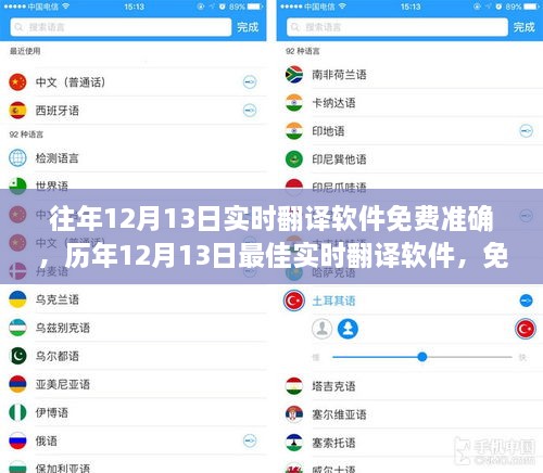 歷年最佳實(shí)時(shí)翻譯軟件，免費(fèi)準(zhǔn)確的語言助手之選，歷年12月13日實(shí)時(shí)翻譯軟件推薦