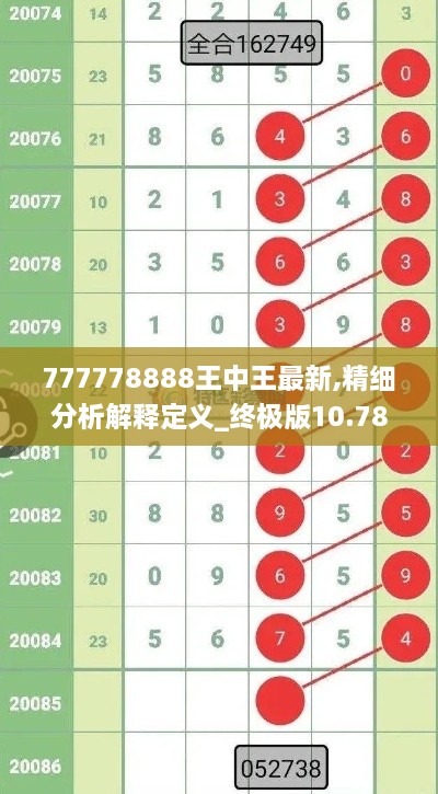 777778888王中王最新,精細(xì)分析解釋定義_終極版10.787