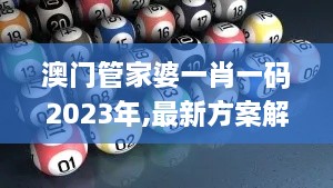 澳門管家婆一肖一碼2023年,最新方案解析_限量版2.570