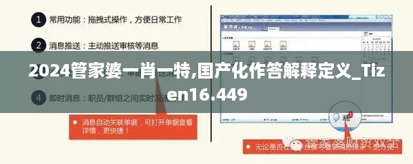 2024管家婆一肖一特,國產(chǎn)化作答解釋定義_Tizen16.449