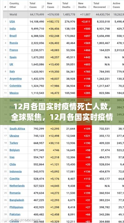 全球聚焦，12月各國實時疫情死亡人數(shù)深度解析與報告
