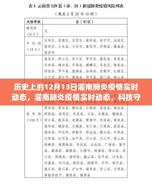 灌南肺炎疫情實(shí)時(shí)動(dòng)態(tài)，科技守護(hù)下的透明防線與智能追蹤力量在歷史的見證下展開行動(dòng)