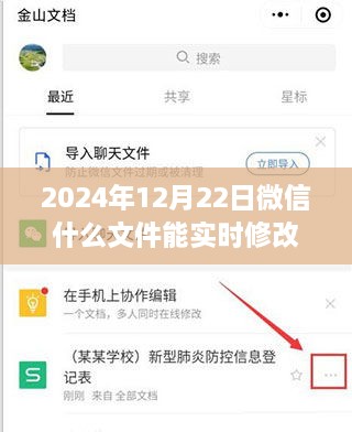 微信實時文件編輯功能，與時俱進的革新之旅，2024年微信實時修改文件功能解析