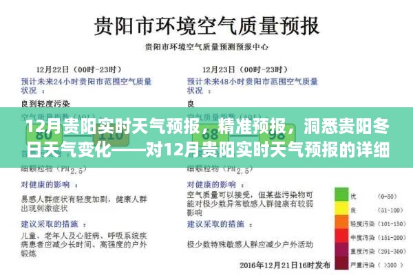 12月貴陽實時天氣預報詳解，精準預測冬日天氣變化