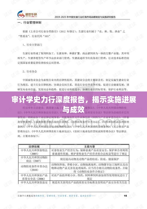 審計學史力行深度報告，揭示實施進展與成效