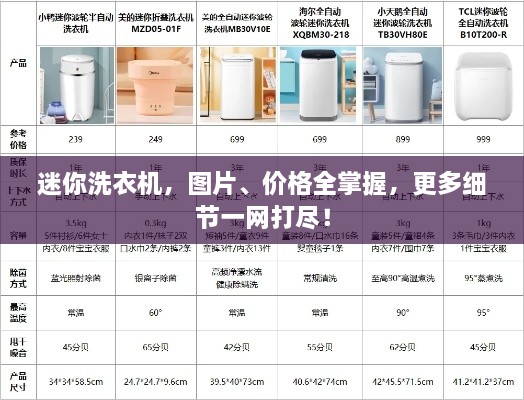 迷你洗衣機(jī)，圖片、價格全掌握，更多細(xì)節(jié)一網(wǎng)打盡！