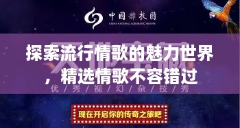 探索流行情歌的魅力世界，精選情歌不容錯(cuò)過(guò)