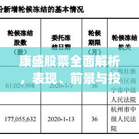 康盛股票全面解析，表現(xiàn)、前景與投資考量指南