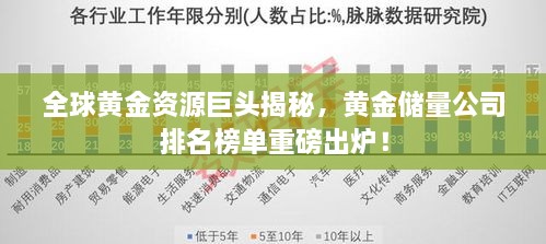 全球黃金資源巨頭揭秘，黃金儲量公司排名榜單重磅出爐！