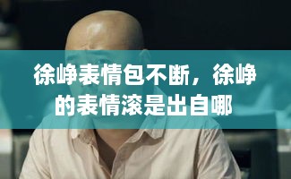 徐崢表情包不斷，徐崢的表情滾是出自哪 